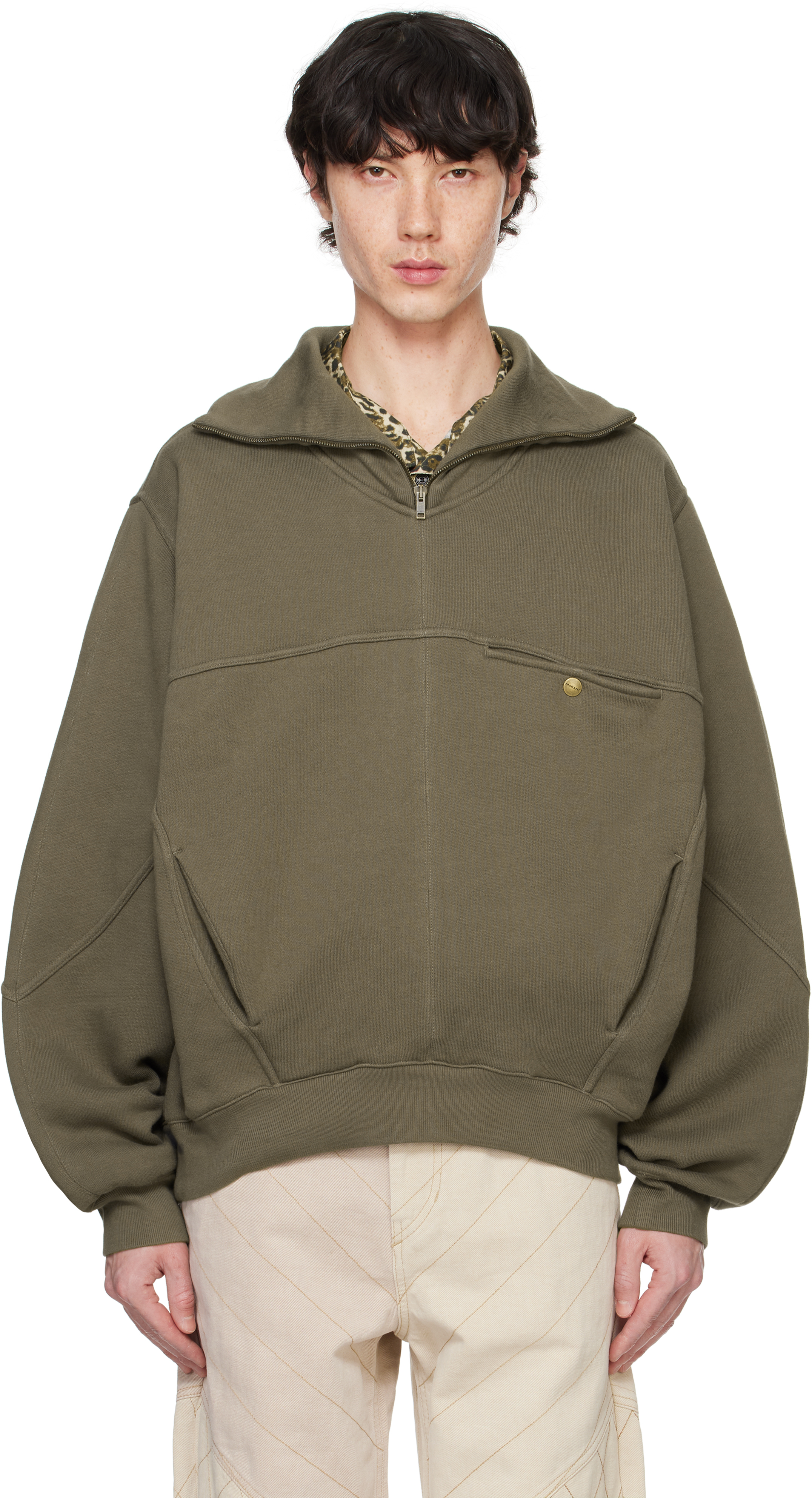 【関税込み】Isabel Marant カーキ Wilfrid スウェットシャツ Isabel Marantのカーキ Wilfrid スウェットシャツがセール中