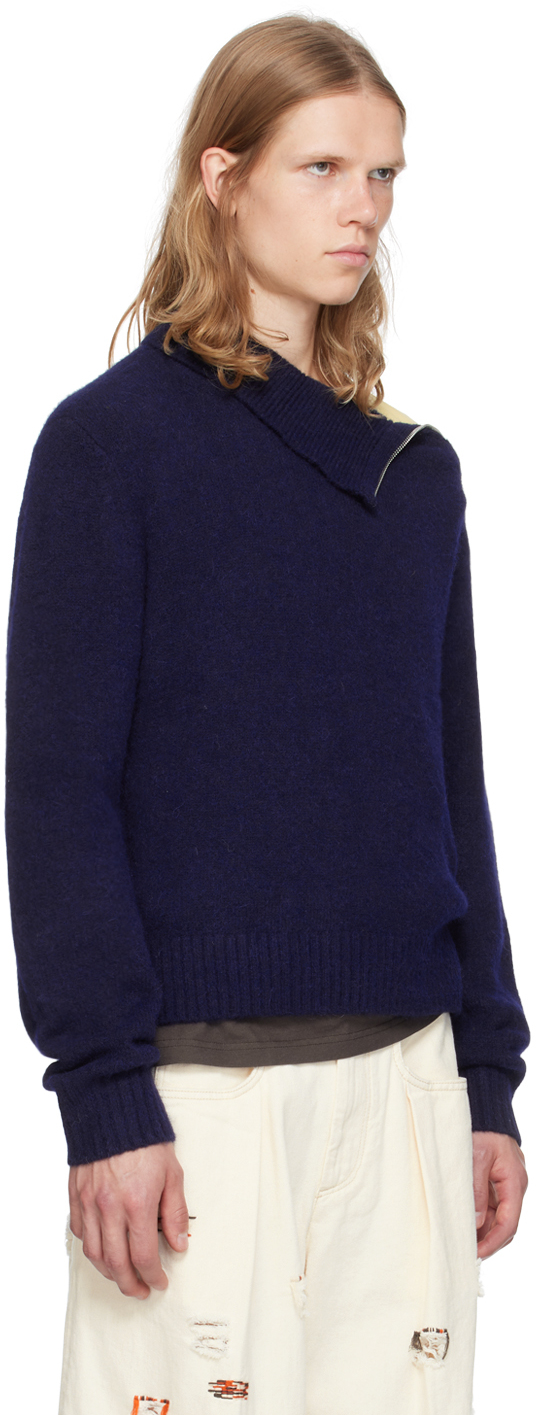 Isabel Marant Navy Aliocha Turtleneck In 30mi Midnight