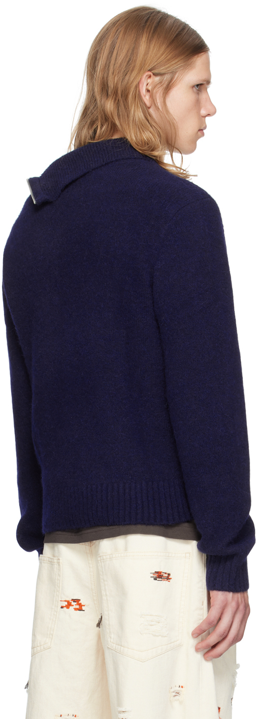 Isabel Marant Navy Aliocha Turtleneck In 30mi Midnight