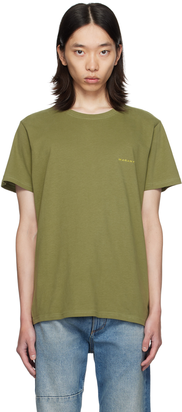 【関税込み】Isabel Marant カーキ Zafferh Tシャツ Isabel Marantのカーキ Zafferh Tシャツがセール中