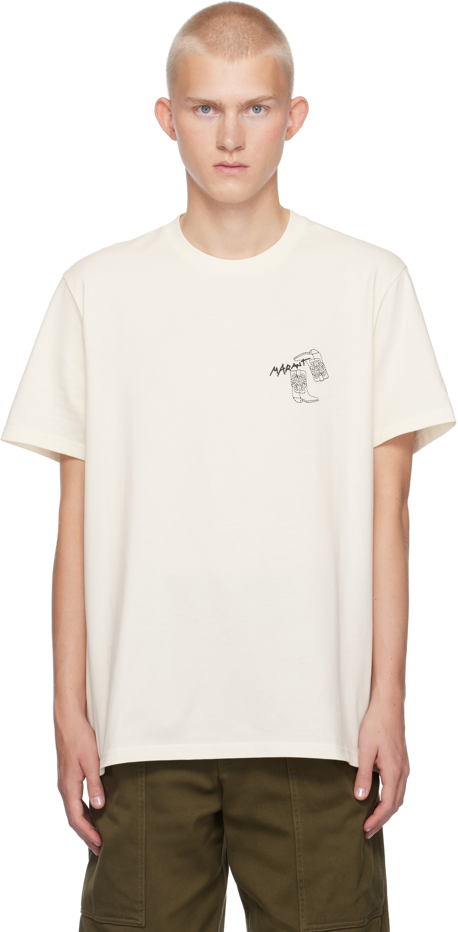 Shop Isabel Marant Off-white Honore T-shirt In C