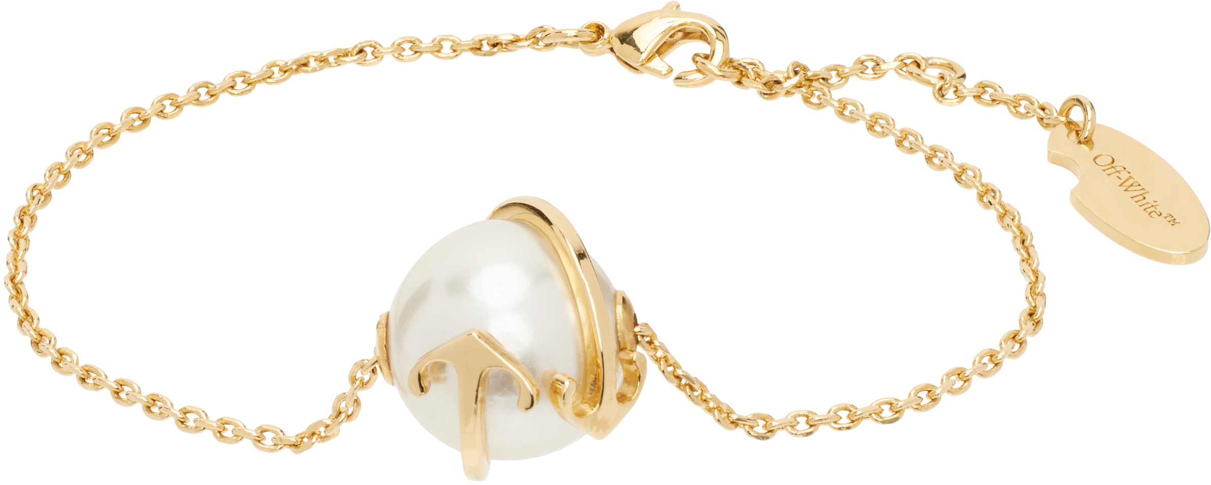 Gold Arrow Pearl Bracelet