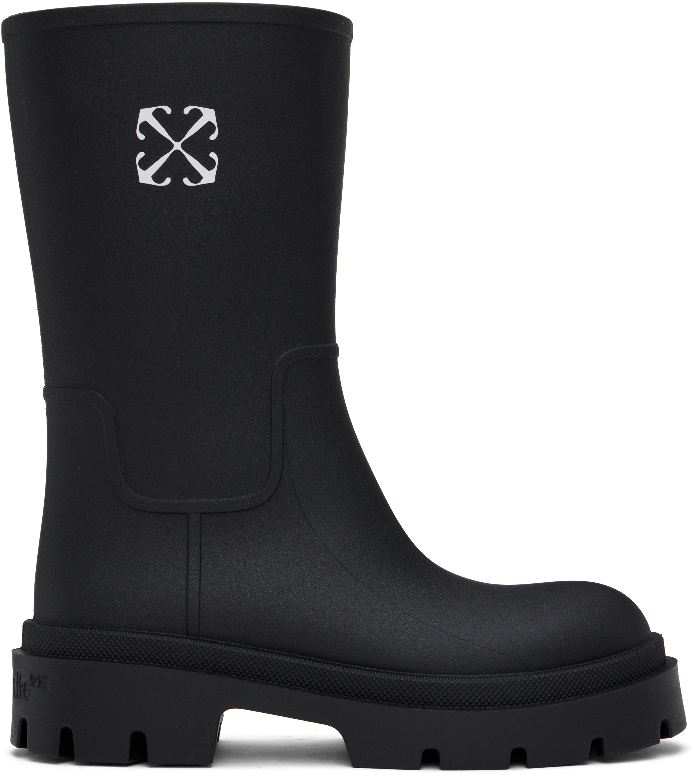 Shop Off-white Black Reboot Arrow Boots In Black White