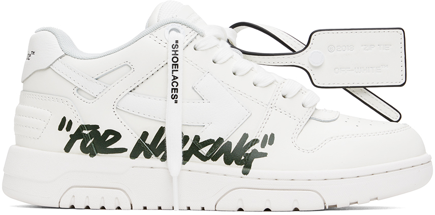 Shop Off-white White Out Of Office 'for Walking' Sneakers In White Black