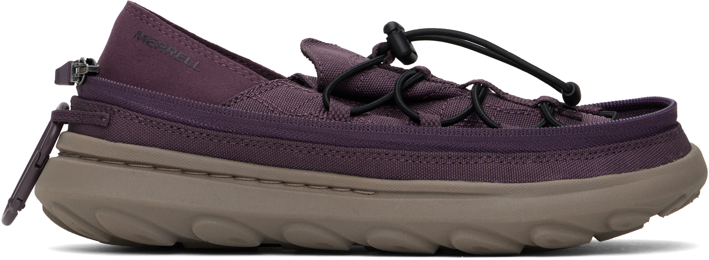 Shop Merrell 1trl Purple Hut Moc 2 Packable Zip Off Sneakers In Plum