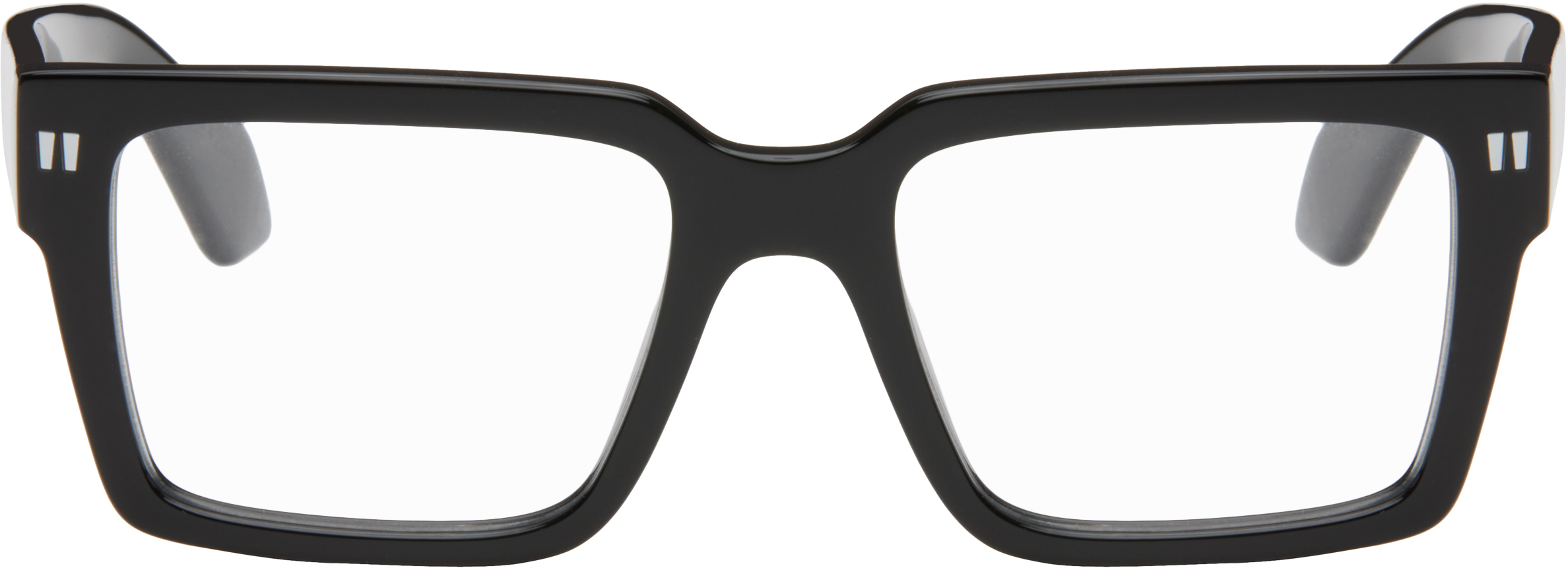 Shop Off-white Black Style 54 Glasses