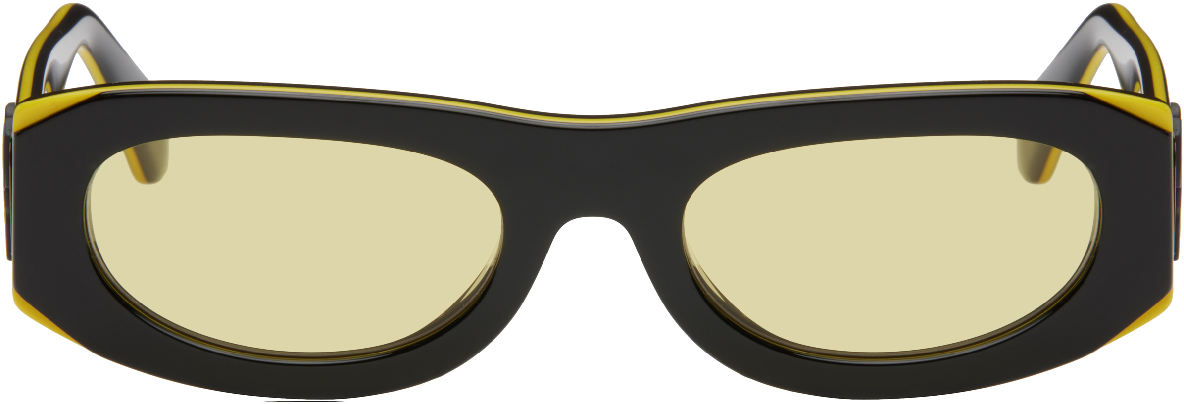 Black & Yellow Orlando Sunglasses by Off-White on Sale