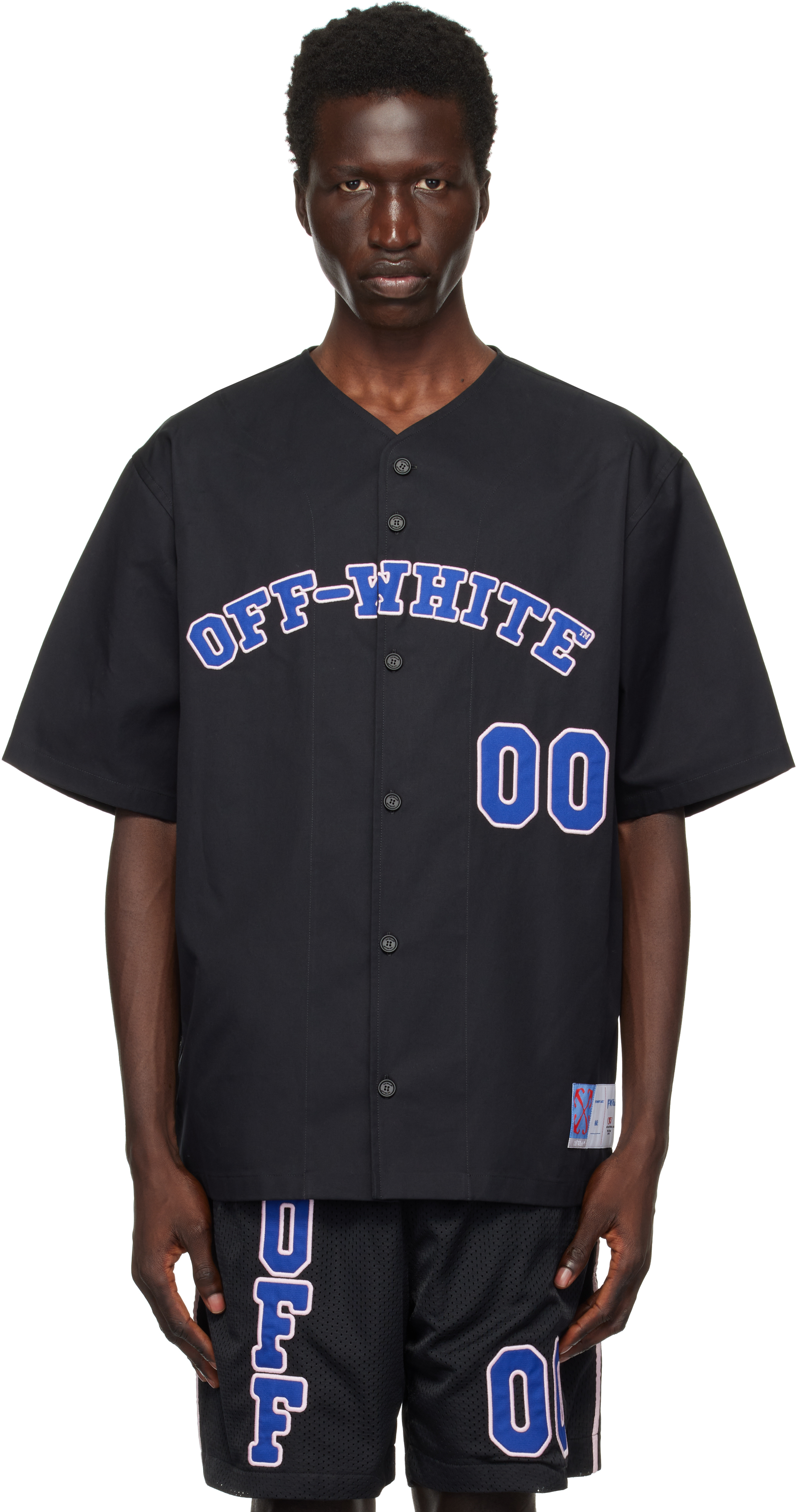 Black 'Off' Baseball Shirt