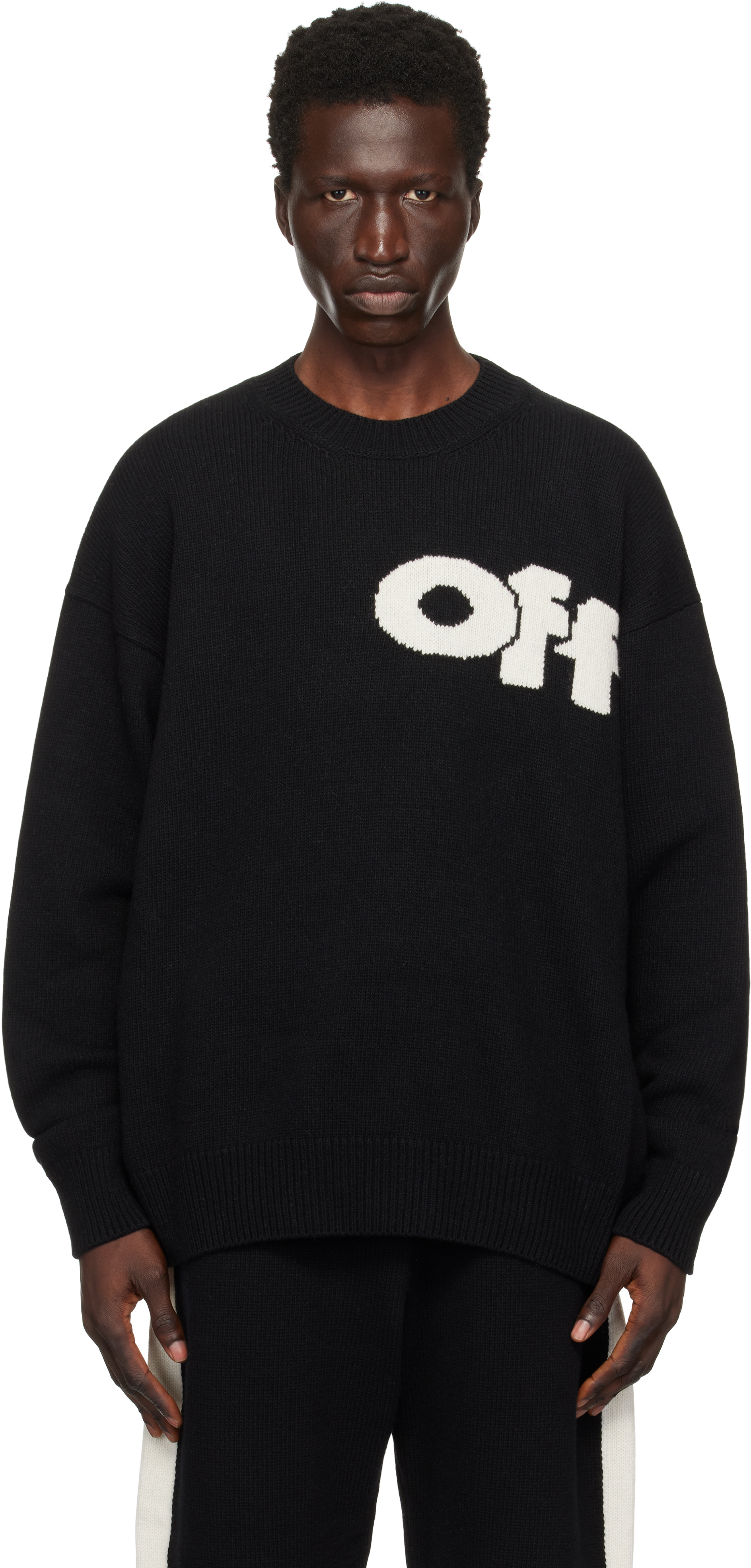 Black Shared Logo Knit Sweater