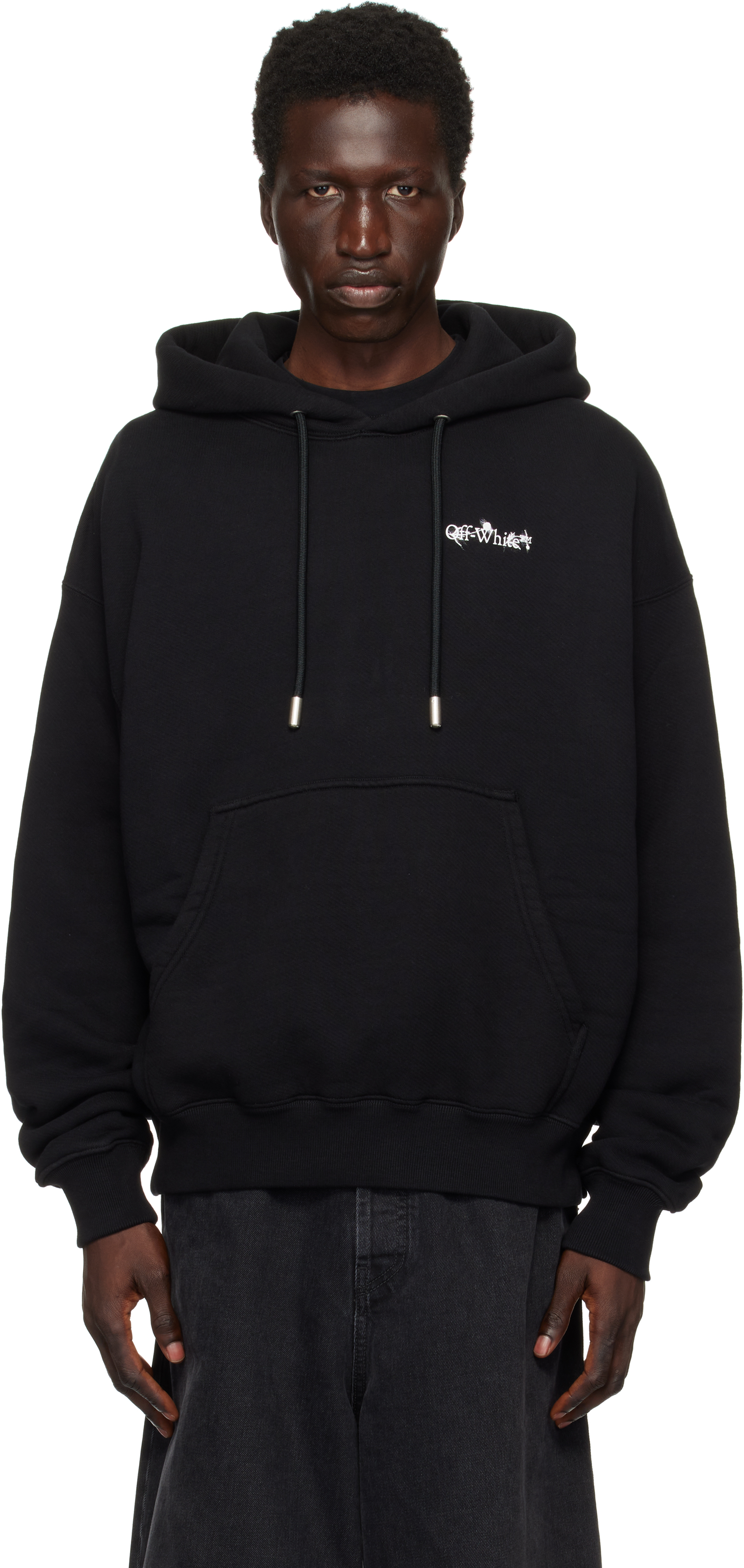 Black Flower Arrow Skate Hoodie