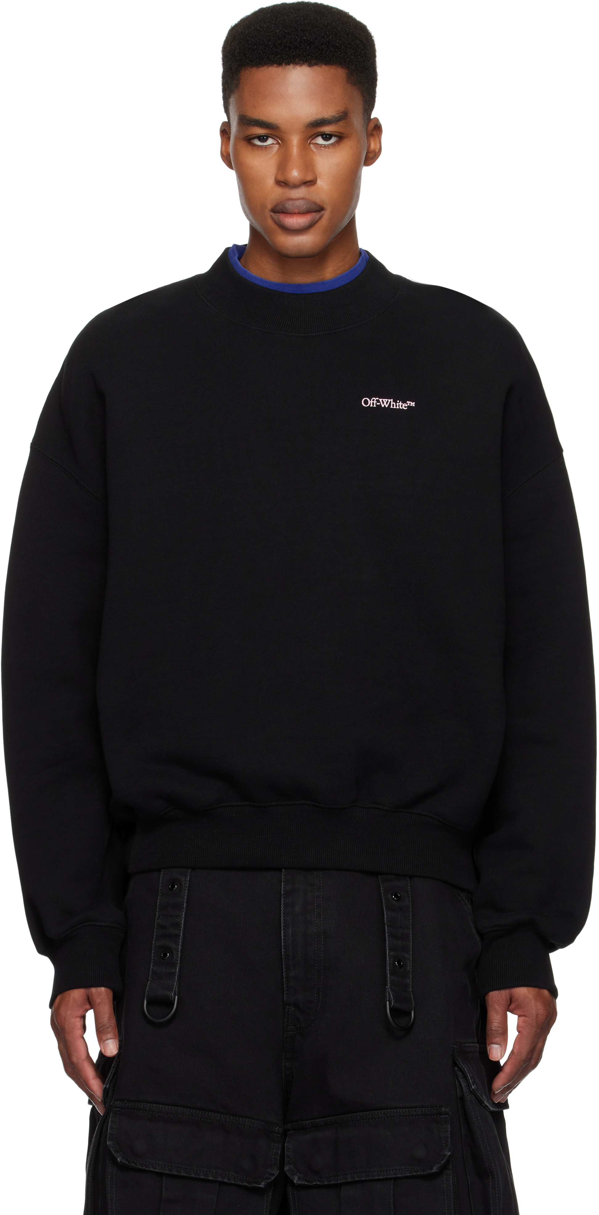 OFF-WHITE BLACK VANISH ARROW OVER SWEATSHIRT 