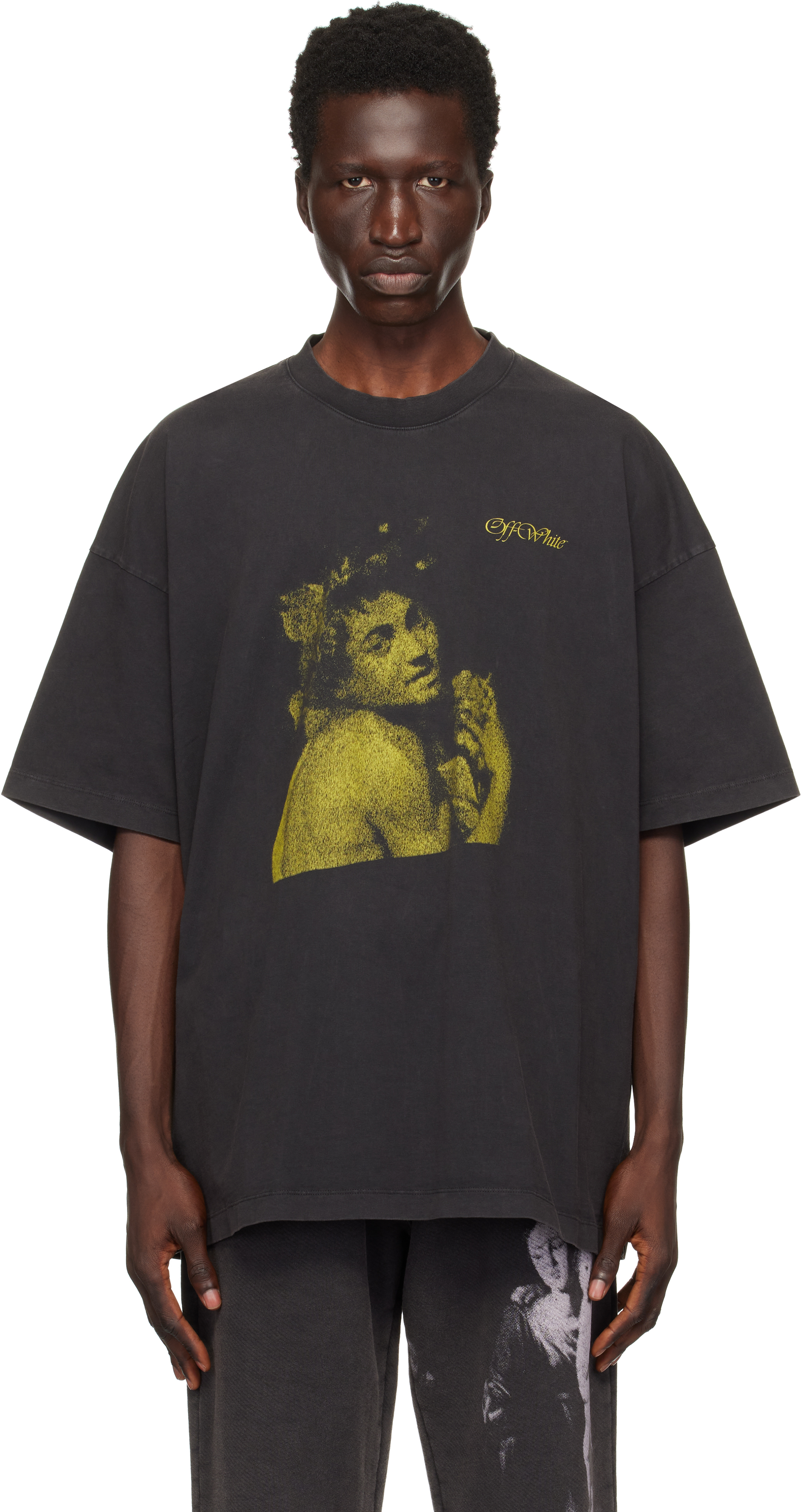 Black Blurred Bacchus T-shirt