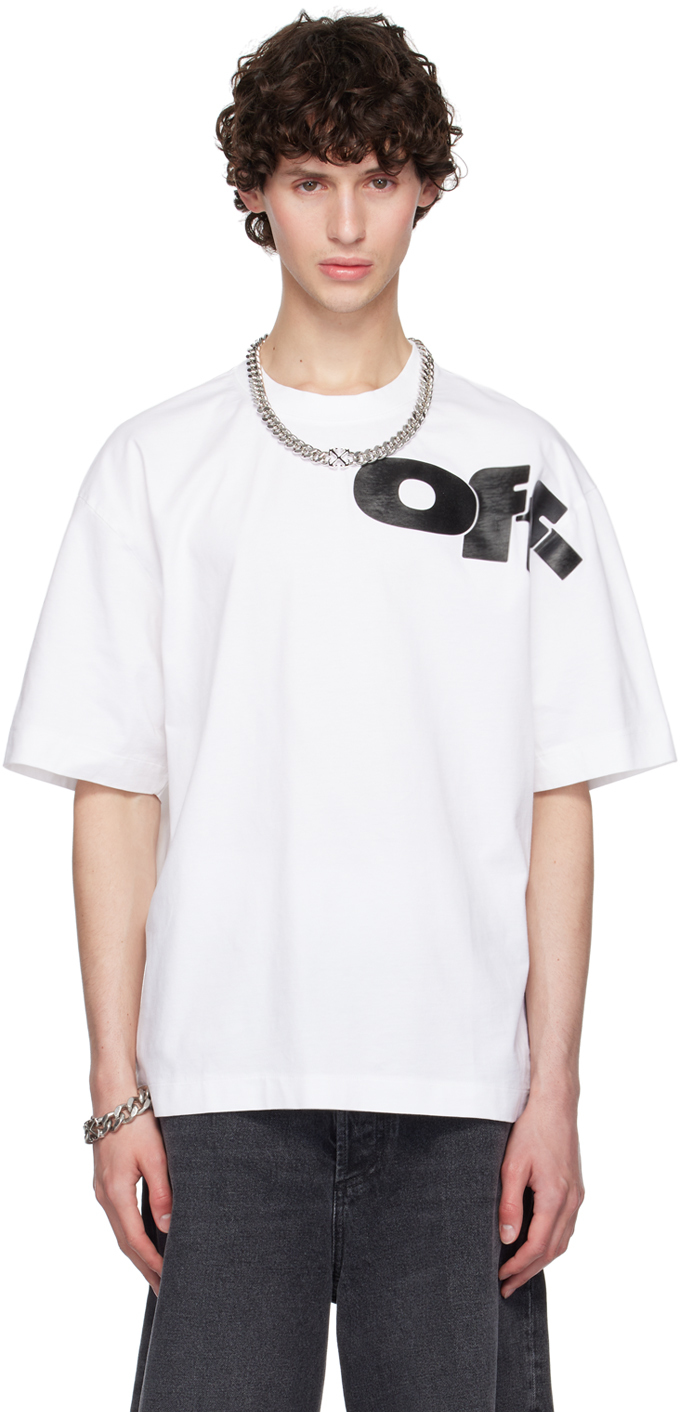 White Shared Logo Skate T Shirt