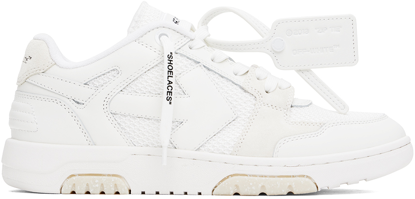 Shop Off-white White Slim Out Of Office Sneakers In White White