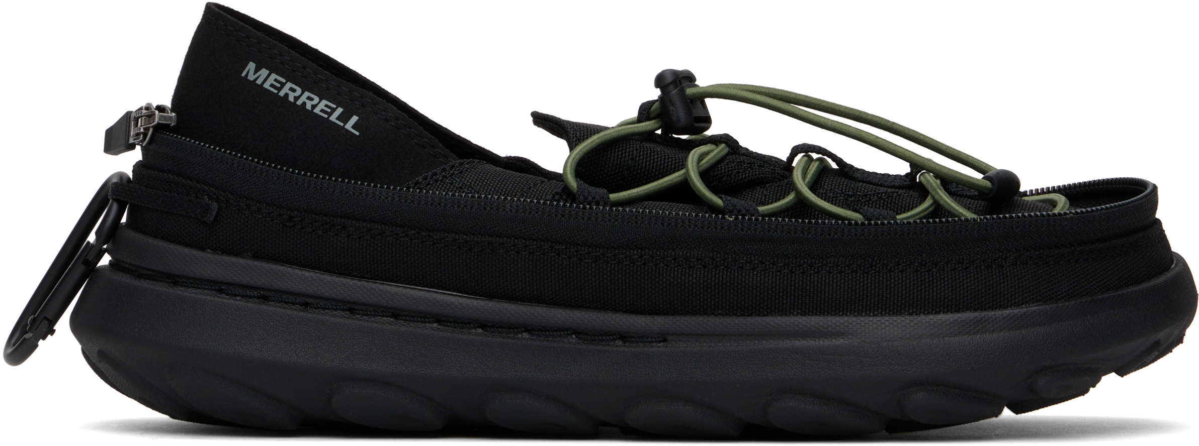 Merrell 1TRL Black Hut Moc 2 Packable Zip Off Sneakers