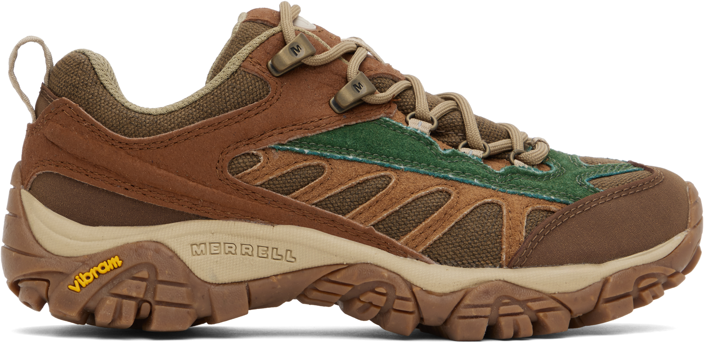 Tan & Brown Moab 2 Mesa Luxe Eco Sneakers by Merrell 1TRL on Sale