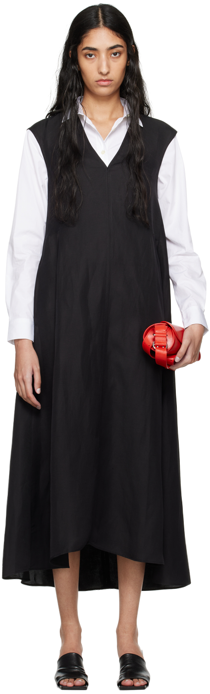 【関税込み】Studio Nicholson ブラック Beck マキシワンピース Studio Nicholson - Beck Dress in Black – gravitypope