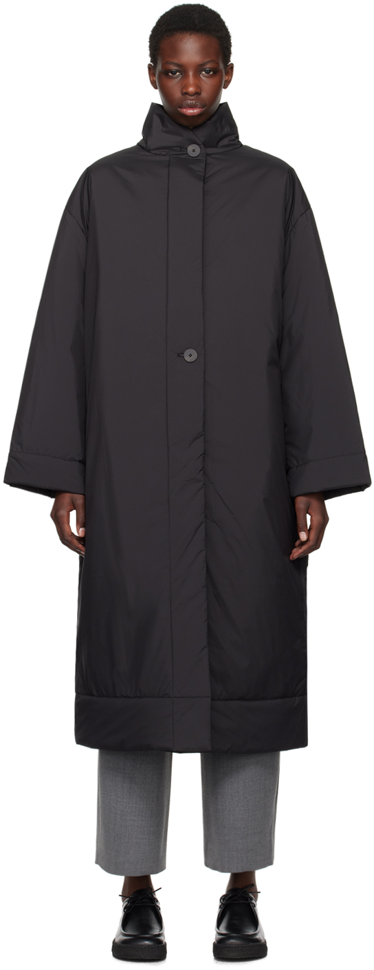 Shop Studio Nicholson Black Pallan Coat