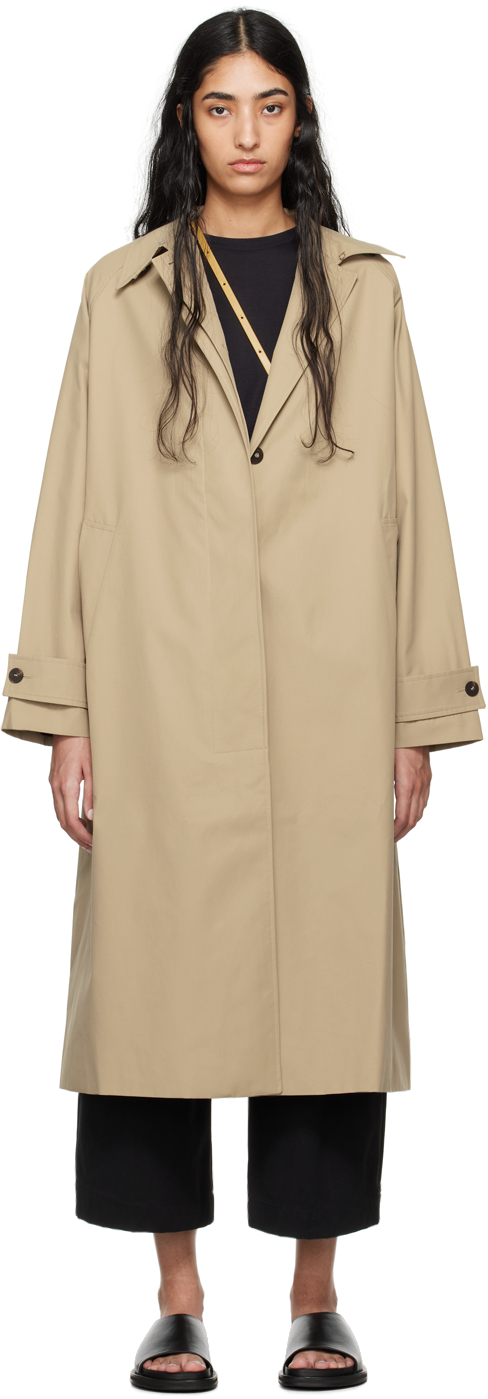 Studio Nicholson: Tan Holin Trench Coat | SSENSE