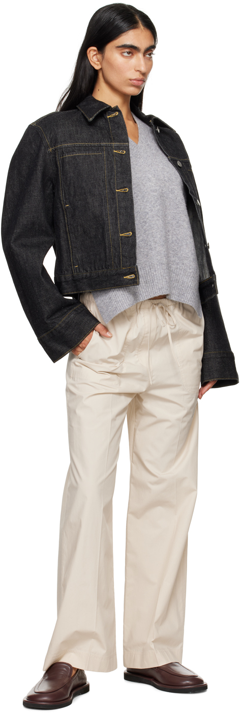 Studio Nicholson Gray Poros Vest In Grey Melange