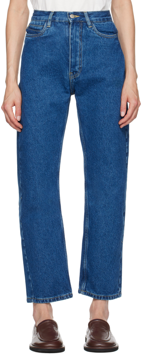 【関税込み】Studio Nicholson インディゴ Ruthe ジーンズ Indigo Ruthe Jeans by Studio Nicholson on Sale