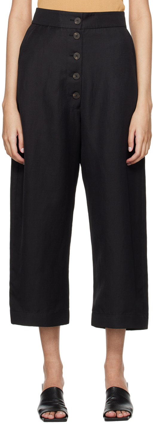 Shop Studio Nicholson Black Cori Trousers