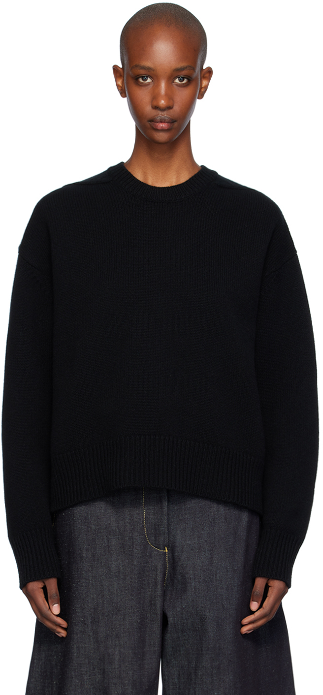 Shop Studio Nicholson Black Lago Sweater