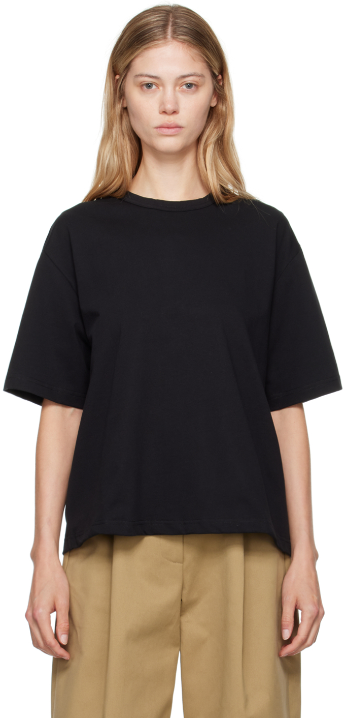 【関税込み】Studio Nicholson ブラック Lee Tシャツ Studio Nicholson: ブラック Lee Tシャツ | SSENSE 日本