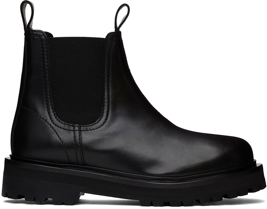 Shop Studio Nicholson Black Kick Chelsea Boots