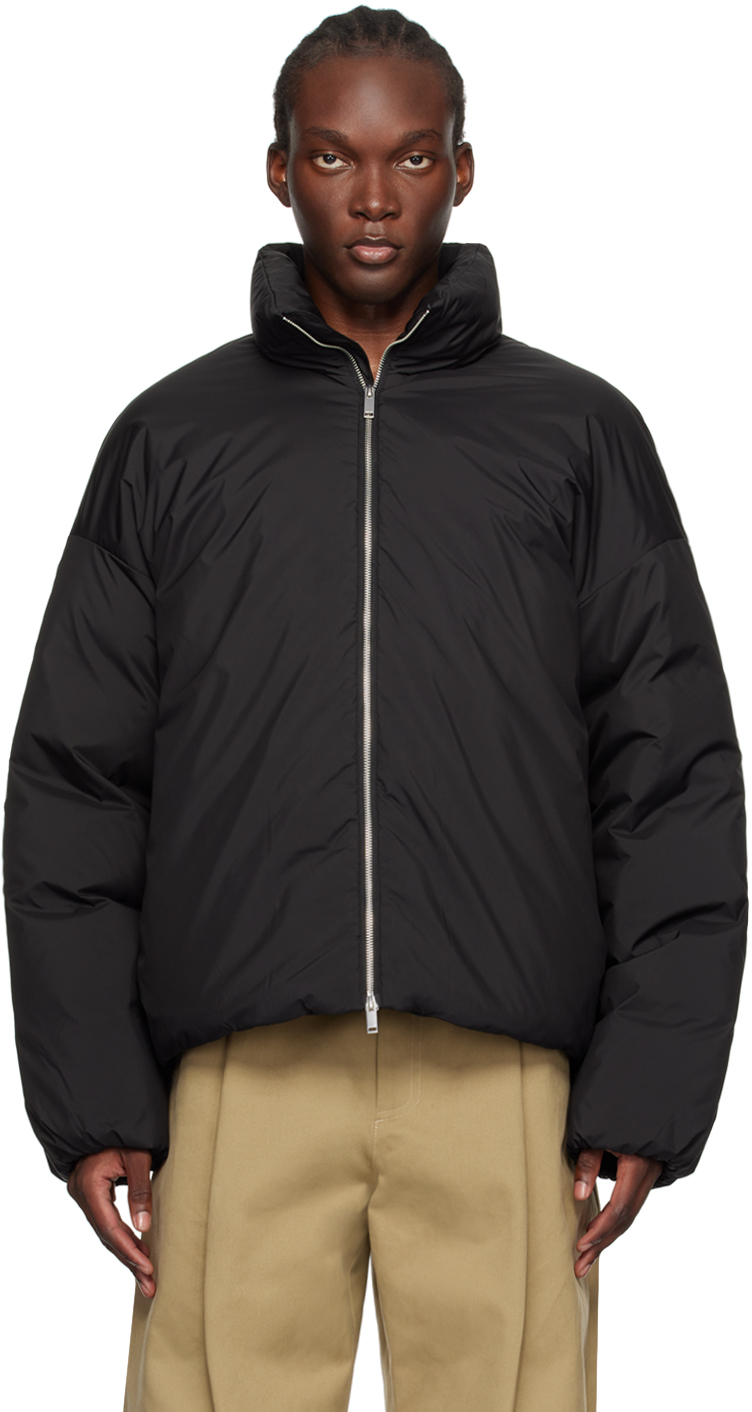 Shop Studio Nicholson Black Loft Down Jacket