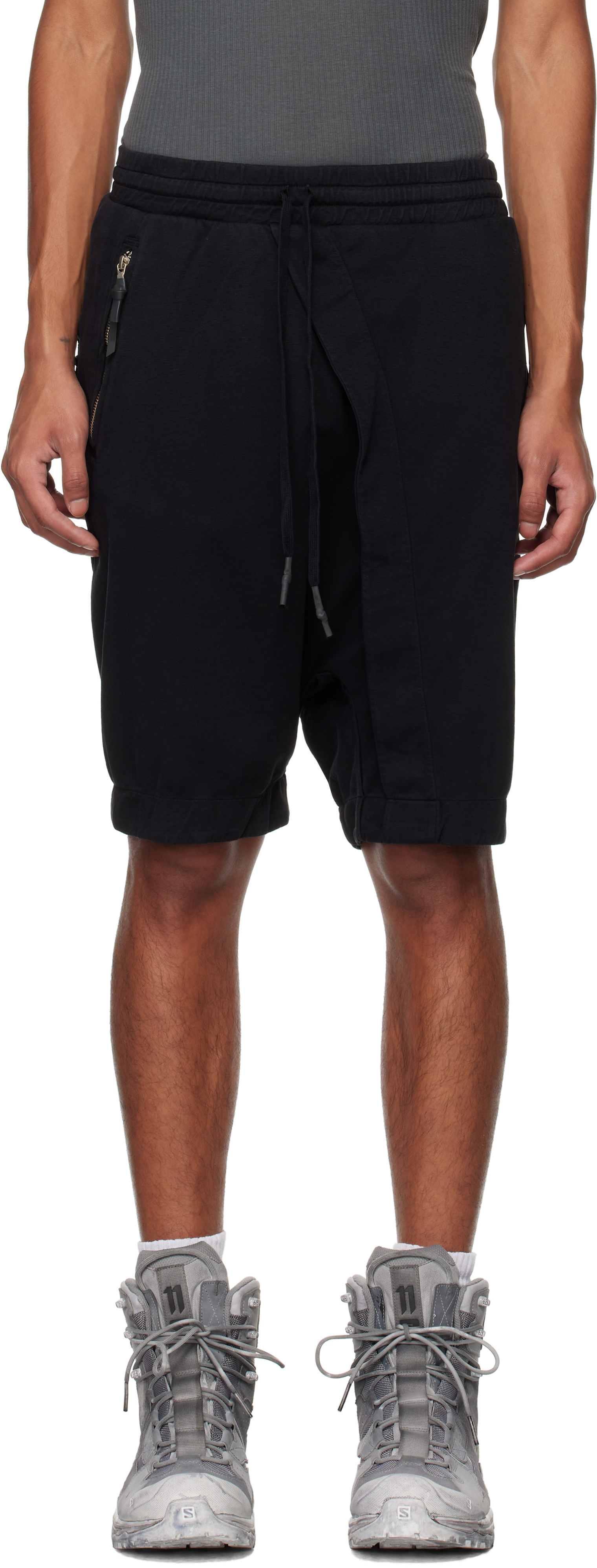 Shop 11 By Boris Bidjan Saberi Black P34 Shorts