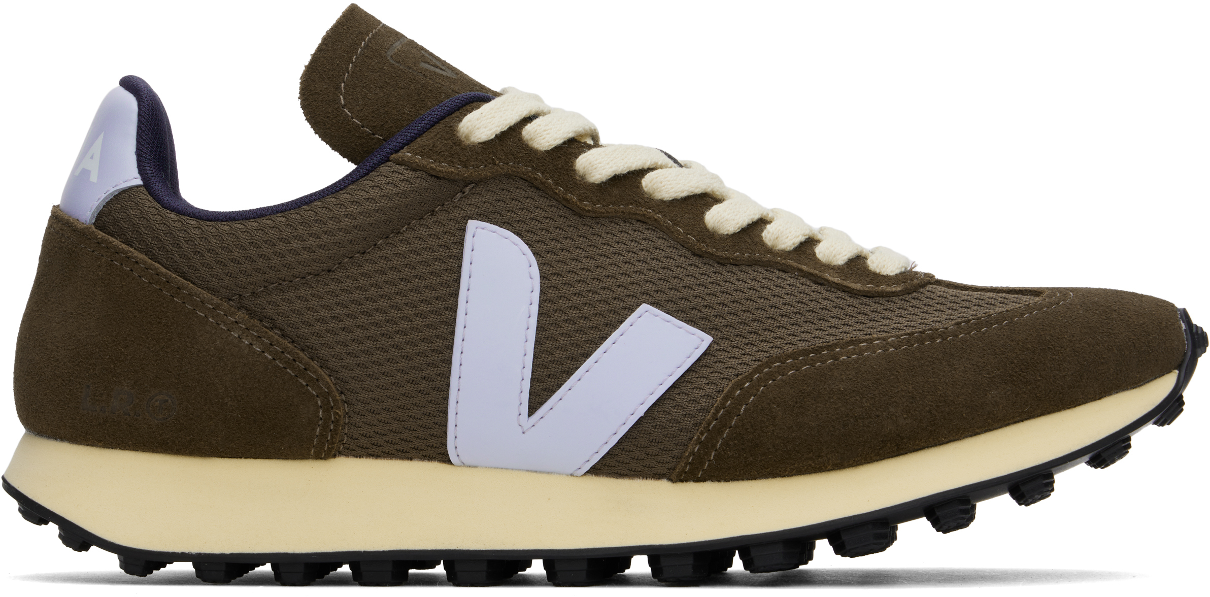 Shop Veja Brown & Blue Rio Branco Alveomesh Sneakers In Eagle_swan