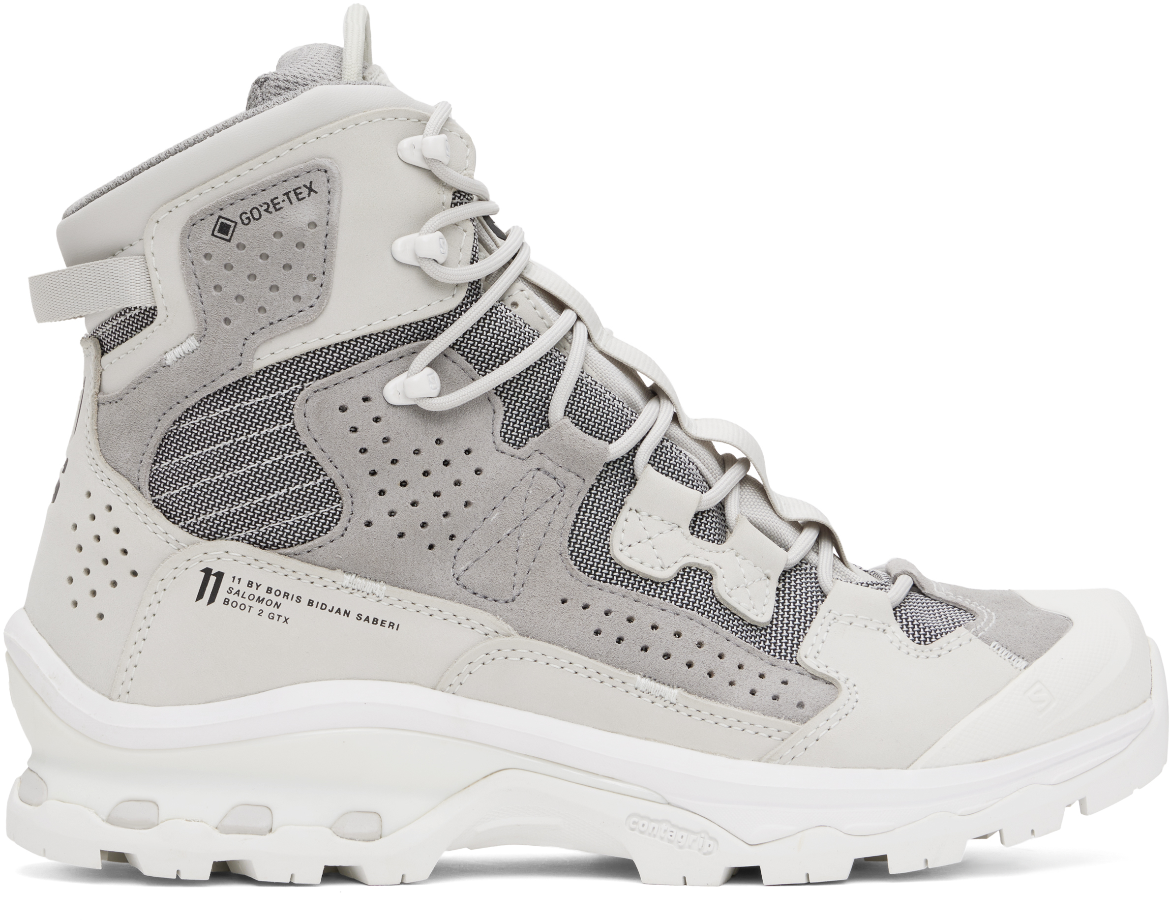 Shop 11 By Boris Bidjan Saberi Gray Salomon Edition 2 Gtx Boots In Grey Tones