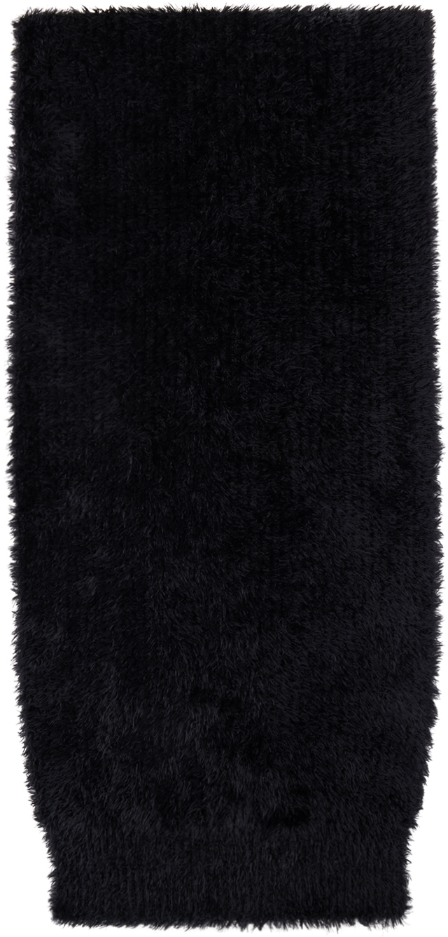 Black Fluffy Scarf