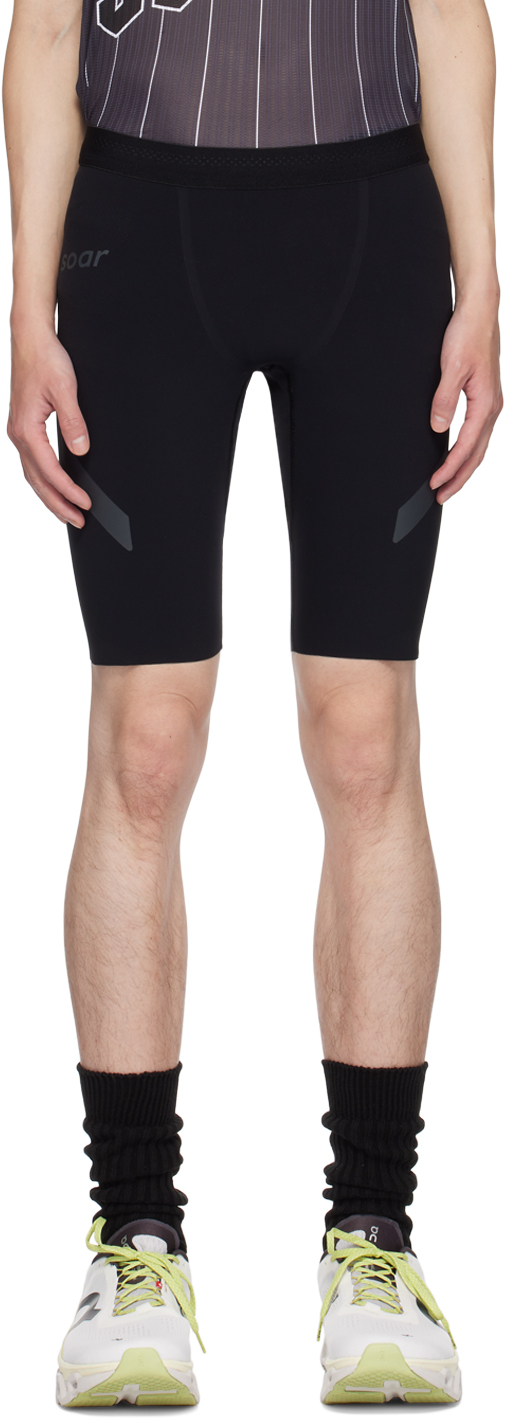 Shop Soar Black Half Tights Shorts