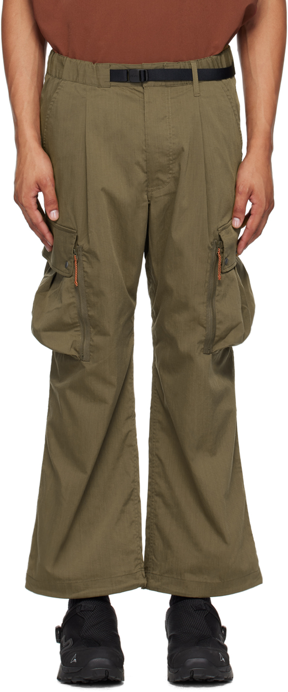 Shop Nanga Khaki Hinoc Cargo Pants In Amg