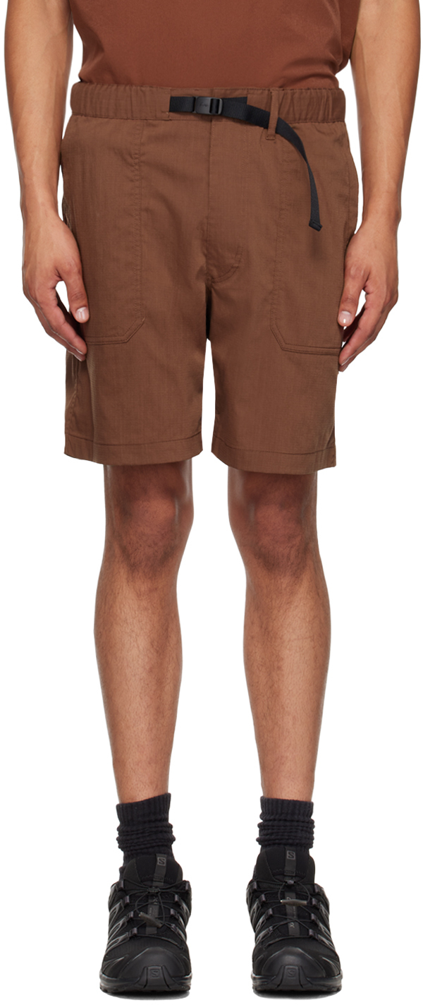 Shop Nanga Brown Field Shorts