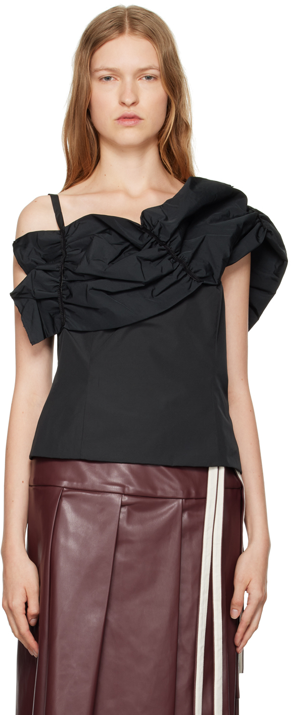 Shop Renaissance Renaissance Black Thea Bustier Blouse