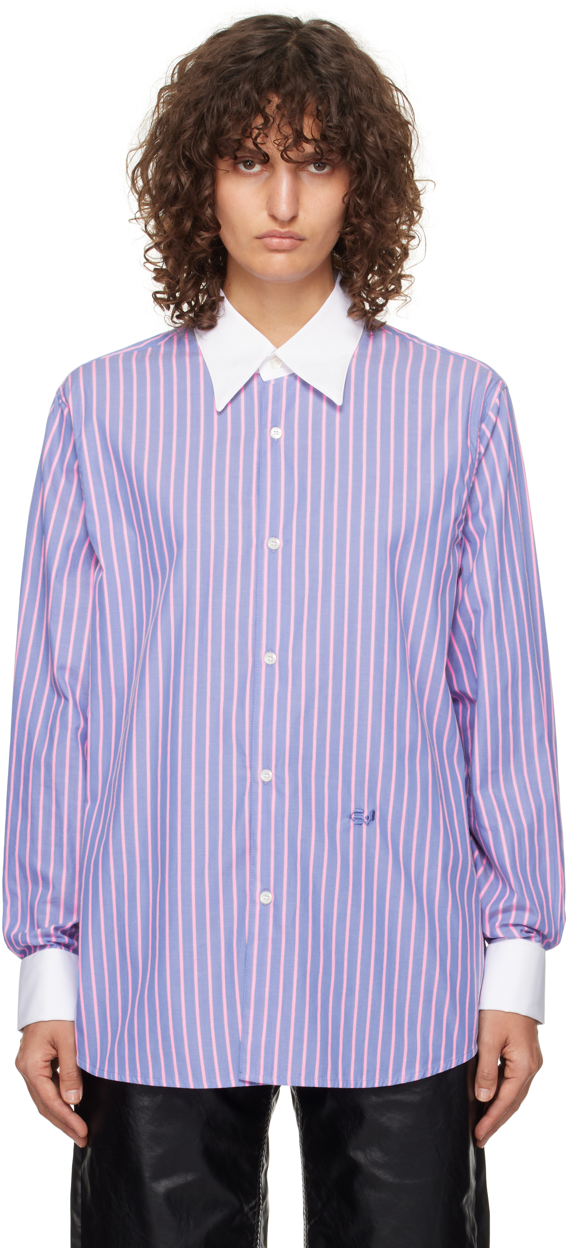 Eytys Blue Gio Shirt In Pink Azure