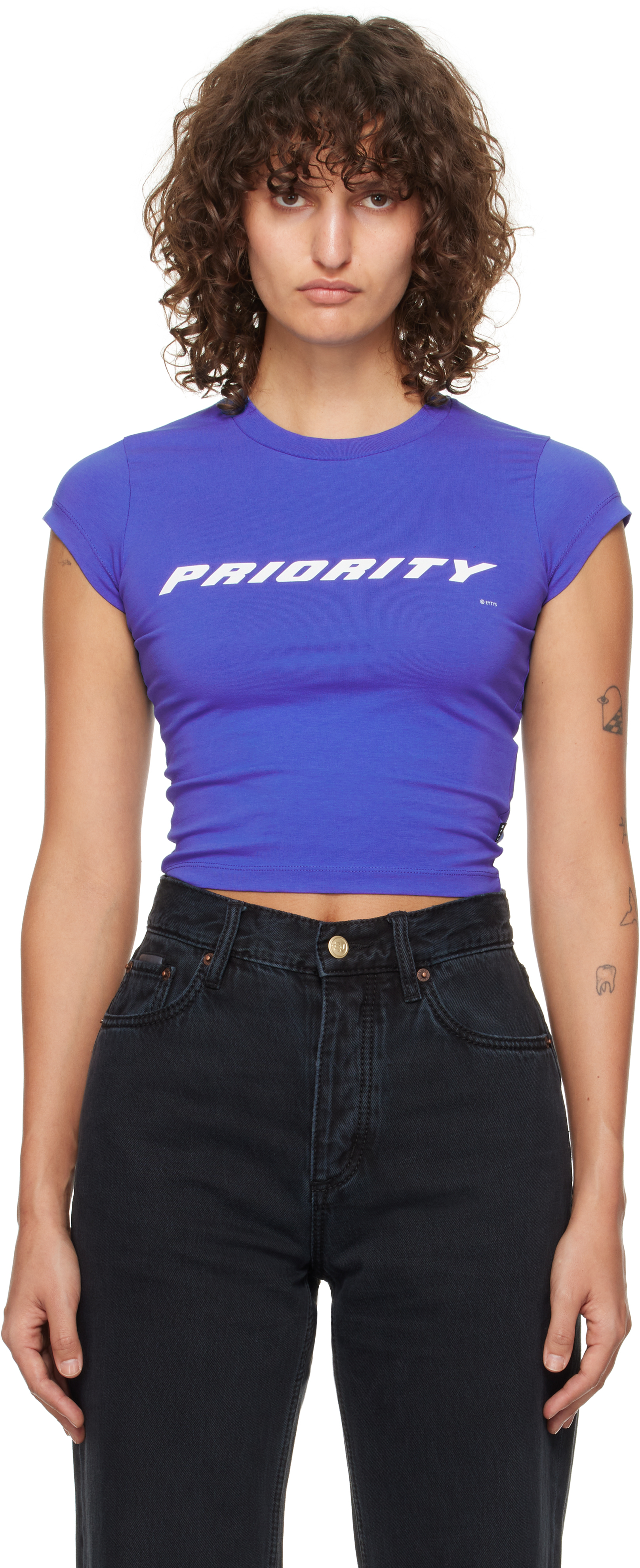 Eytys Blue Zion T-shirt In Priority Ocean