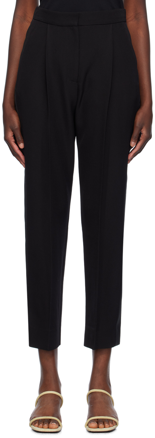 Shop Erdem Black Cropped Trousers