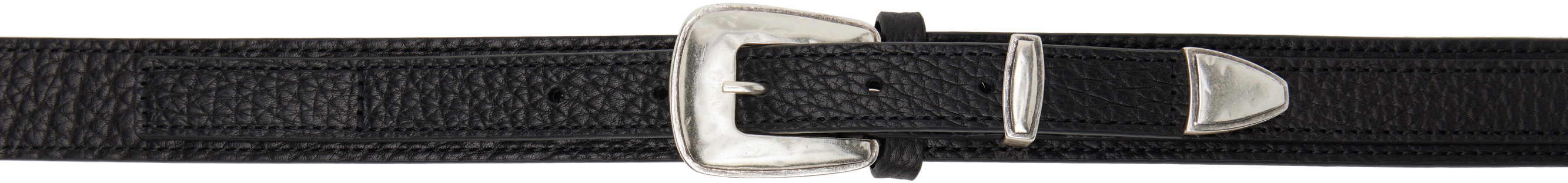 Black Minimal Western Belt