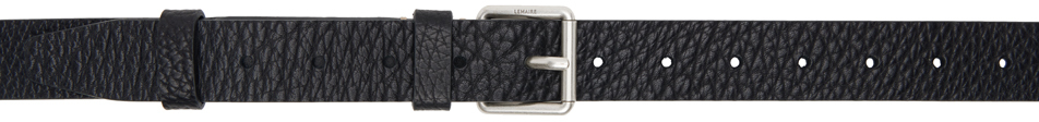 Shop Lemaire Black Reversed 30 Belt In Bk999 Black