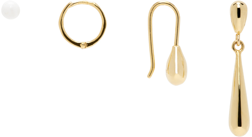 LEMAIRE ゴールド DROPピアス　両耳用 LEMAIRE ルメール （Lemaire） CURVED MINI DROP ピアス