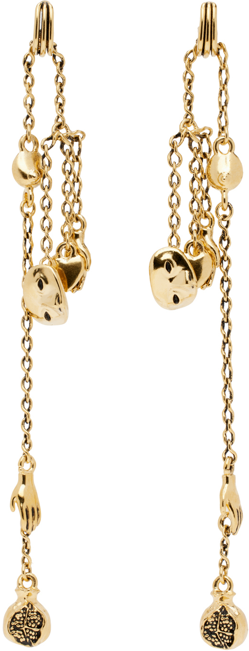 Gold Estampe Earrings