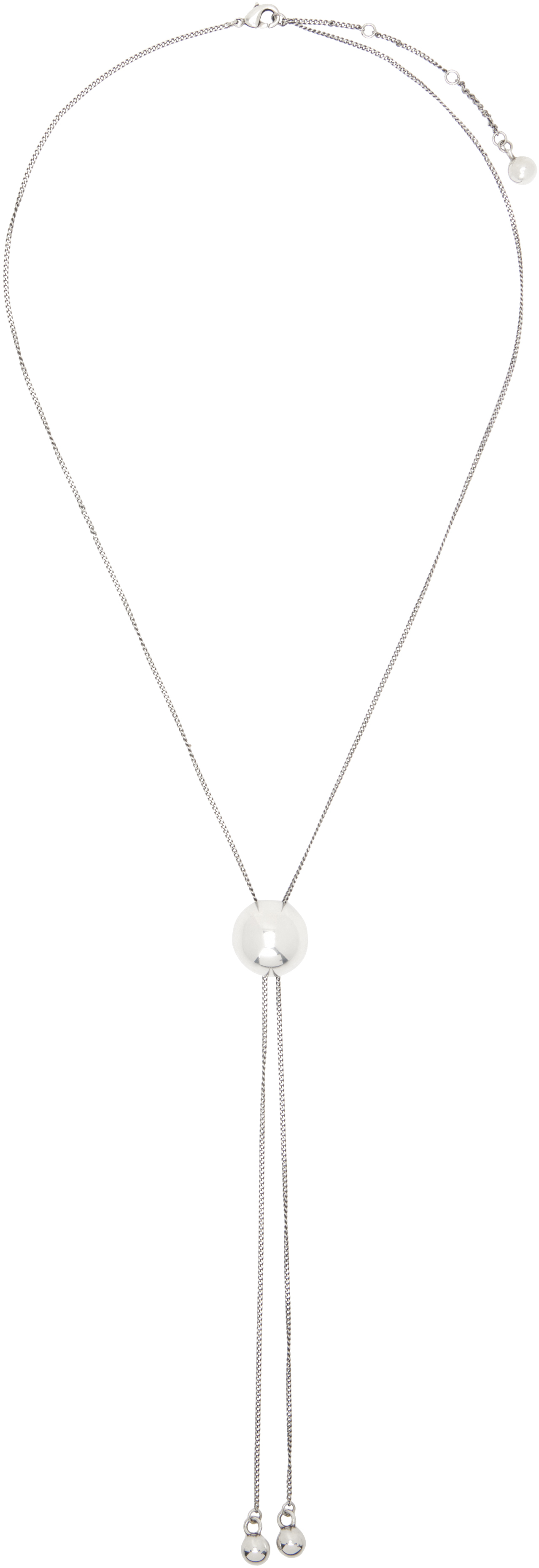 Silver Bolo Tie Necklace