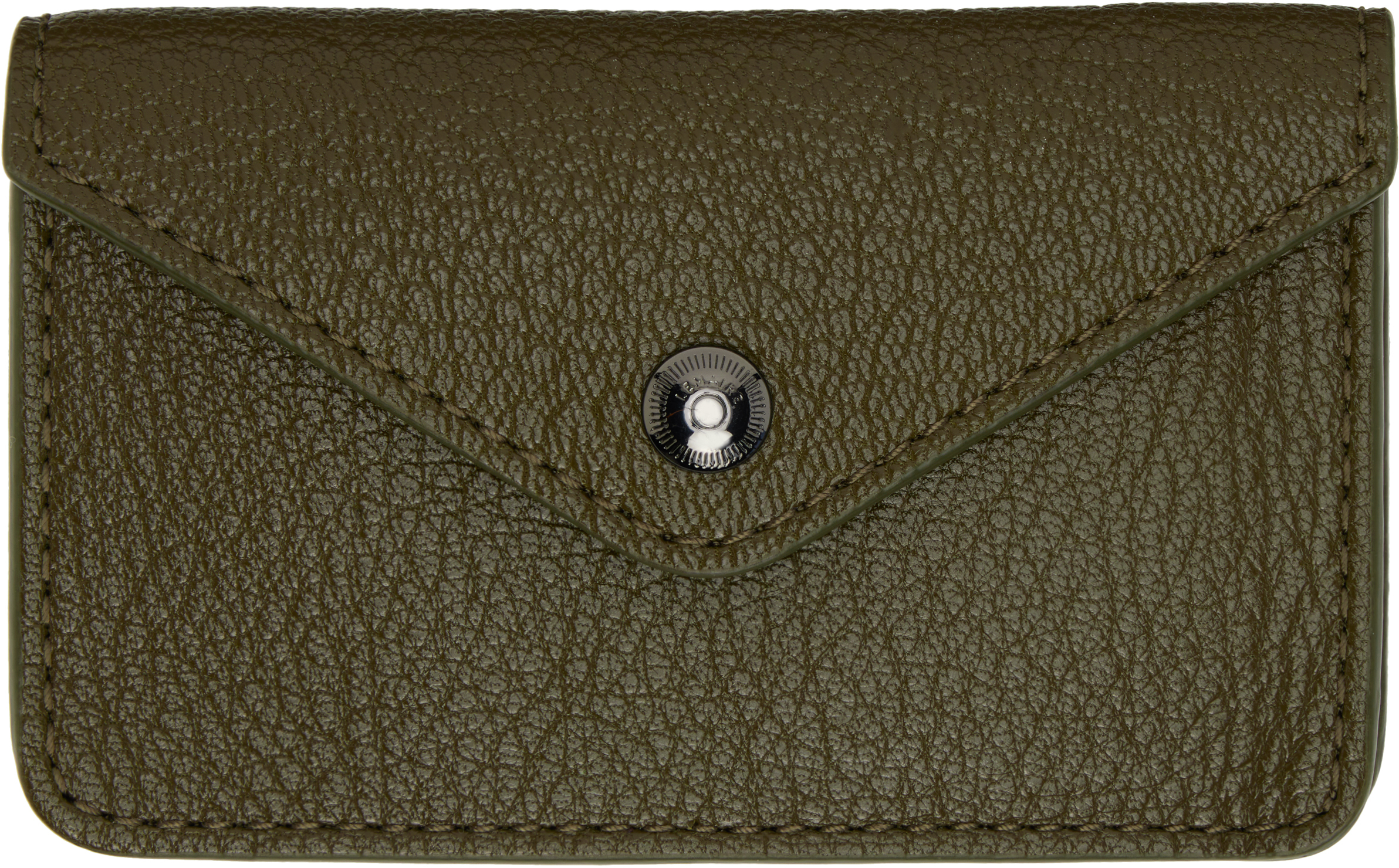 LEMAIRE KHAKI ENVELOPPE COIN POUCH 