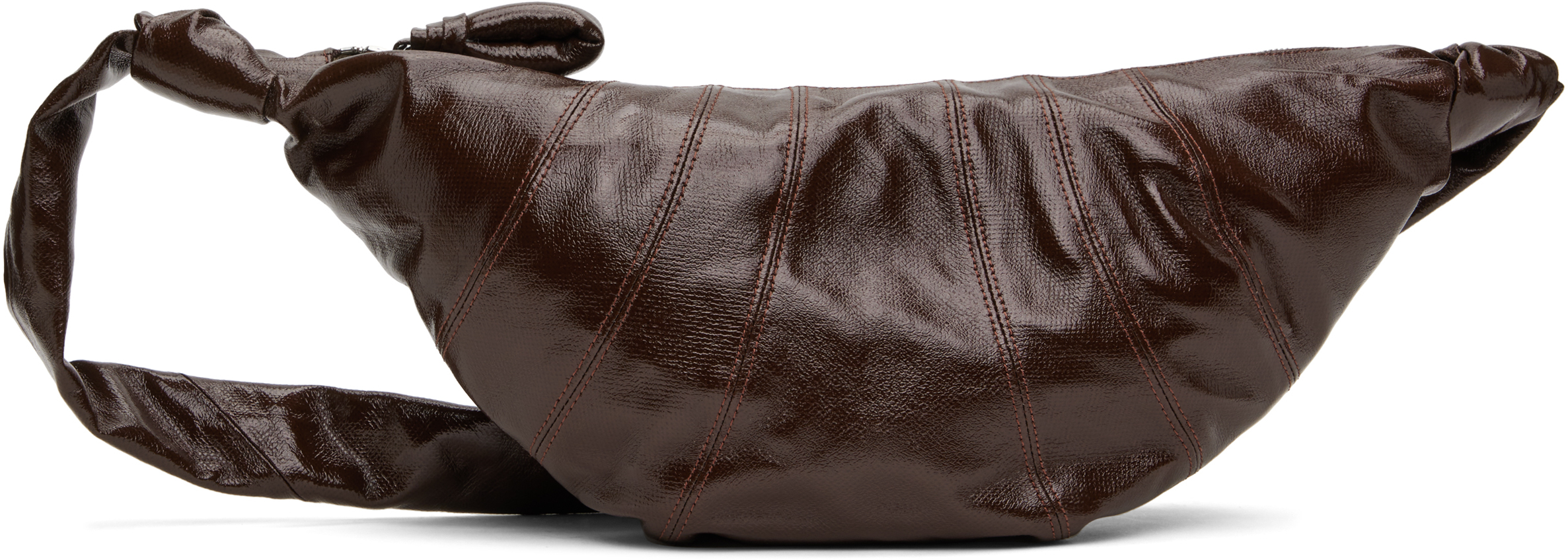 Scarf leather shoulder bag in brown - Lemaire | Mytheresa