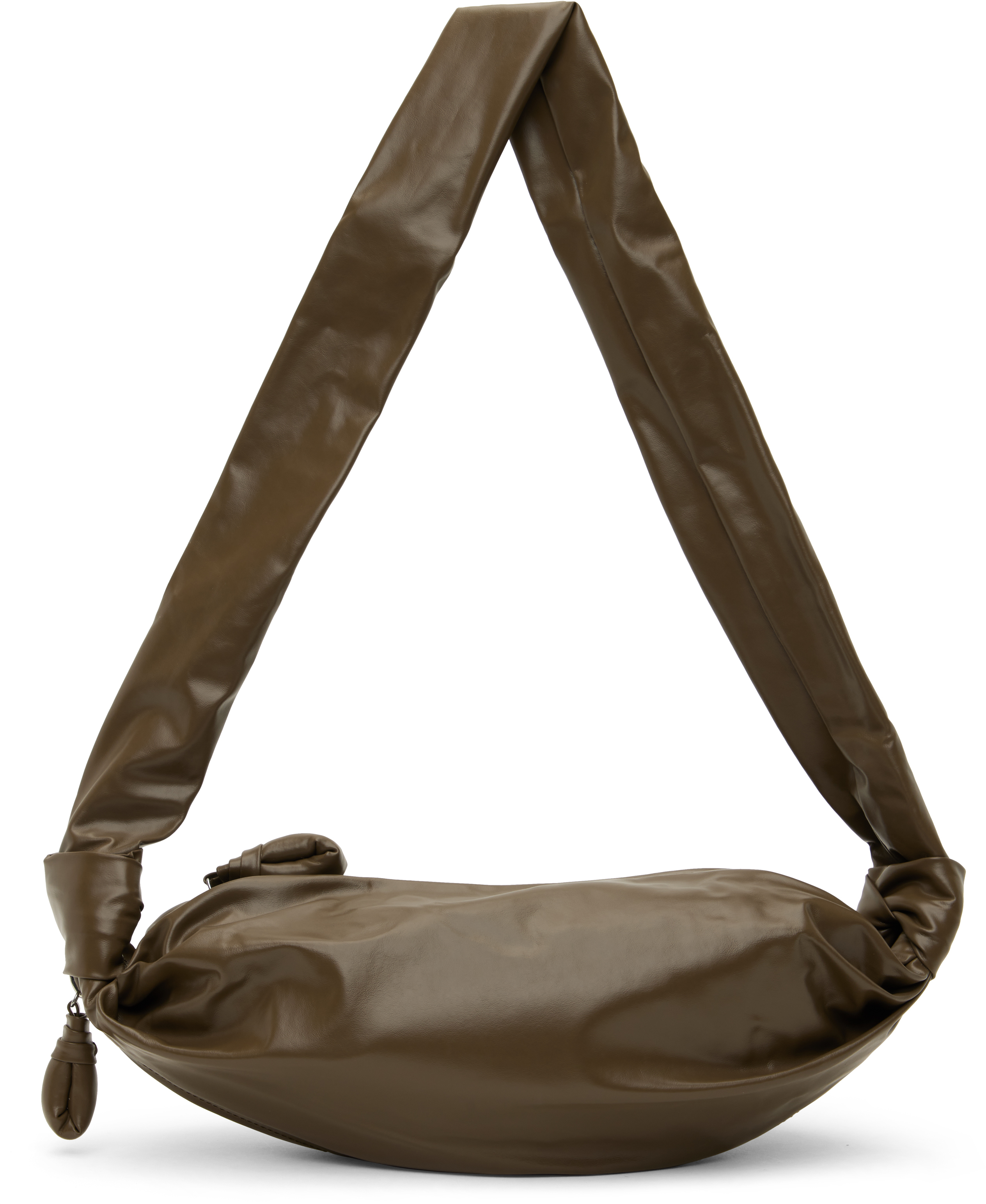 LEMAIRE Khaki Small Soft Croissant Bag