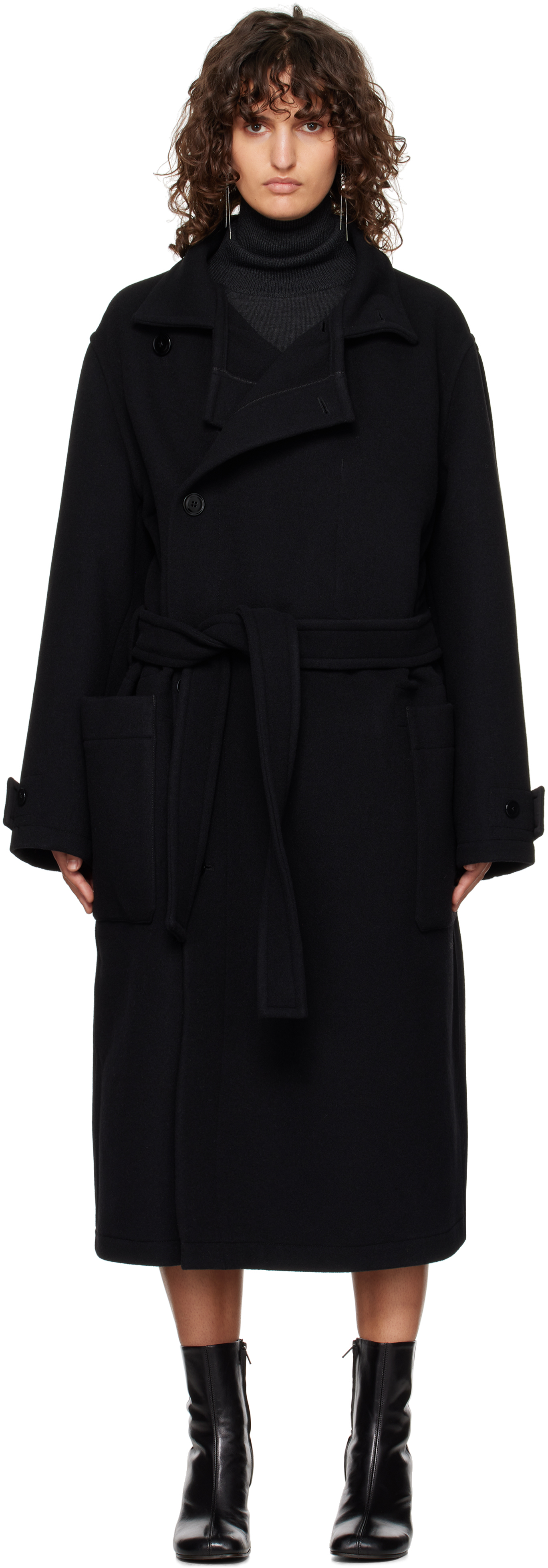 Black Wrap Coat